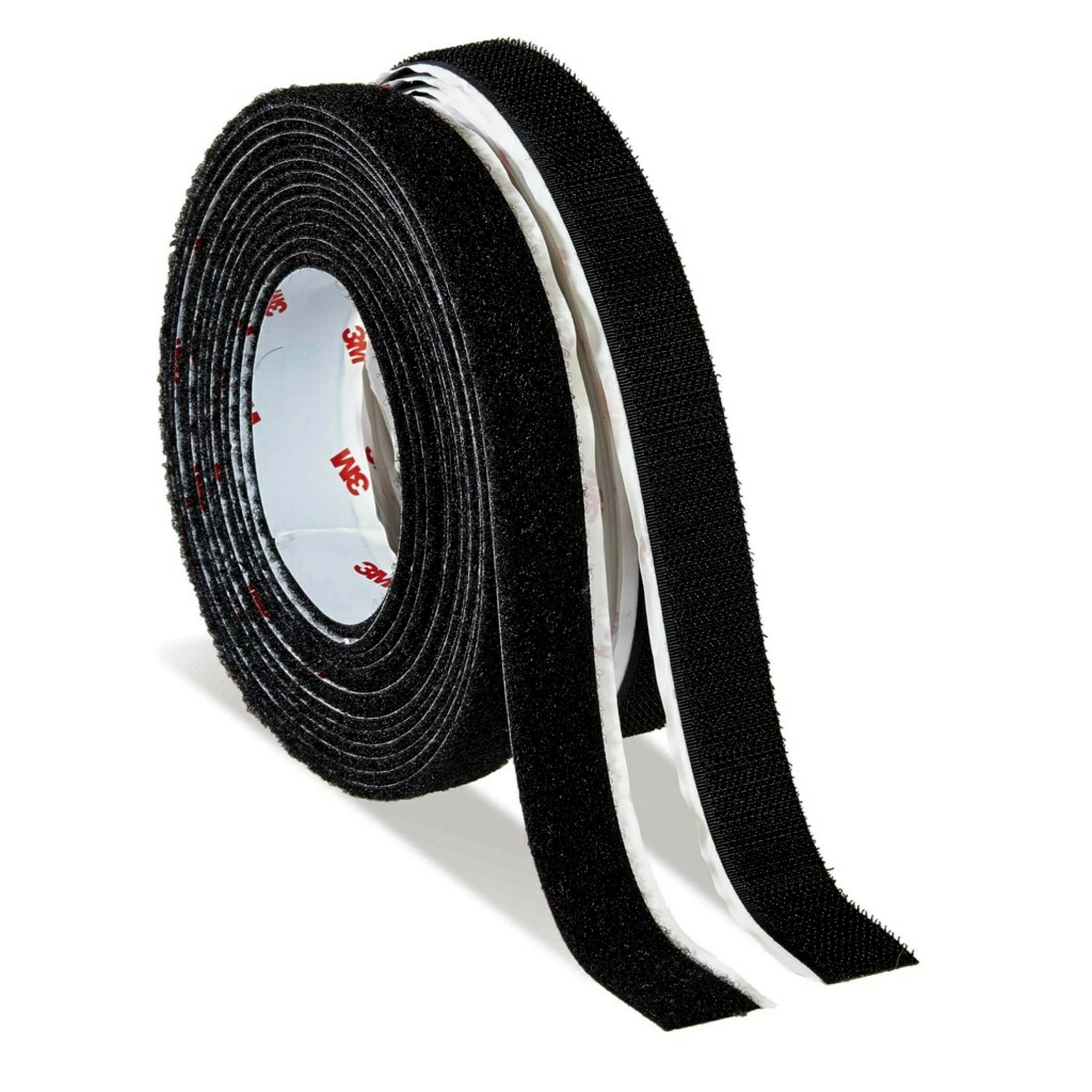Scotch Black Hook & Loop Fasteners, Indoor Use, Holds 3 lbs, 3/4 in x 5 ft, 1 Count