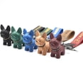 thumbnail image 1 of 6 Colors Car Key Ring Chain Fashion Punk French Bulldog Keychain Leather Dog Keychains for Women Bag Pendant Jewelry Trinket1pcs2 He Qiyong unisex, 1 of 1
