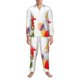 thumbnail image 3 of Fotbe Summer Gnome Pijama de Hombre con Estampado de Manga Larga, Conjunto de 2 Piezas, Ropa de Dormir Suave y Cómoda con Bolsillos-Small, 3 of 7