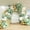 Sage Green White Gold, variant on MM Pink and Orange Balloon Arch Kit, 180Pcs Hot Pink Orange Metallic Silver Latex Balloon Garland kit, 18 12 10 5 Inch Different Size Balloons for Birthday Baby Shower Wedding Party Decorations