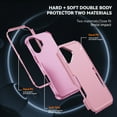 thumbnail image 6 of Compatible with Apple iPhone 16 Case for Women Men, Military Grade Shockproof Drop Protection Anti-Scratch Bumper Rugged Matte Phone Case Cover for iPhone 16, Pink, 6 of 7