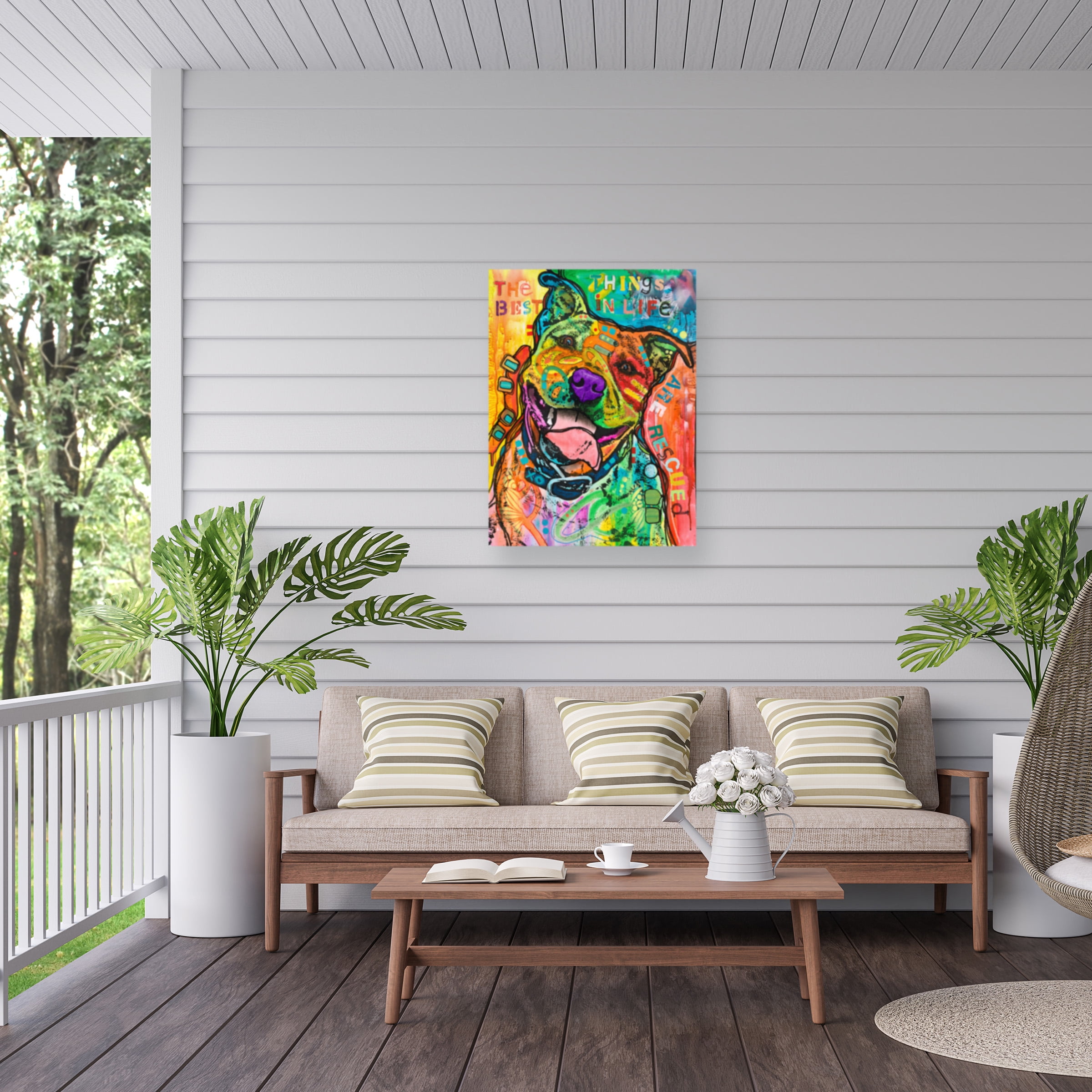 Dean Russo 'The Best Things In Life' Outdoor Canvas 24x18