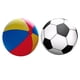 thumbnail image 4 of Yuarrent El fútbol conveniente del PVC inflable pasó las bolas de fútbol de la bola de las pruebas 6P y 7P portátiles Deportes y aire libre pelota de playa 100cm, 4 of 6