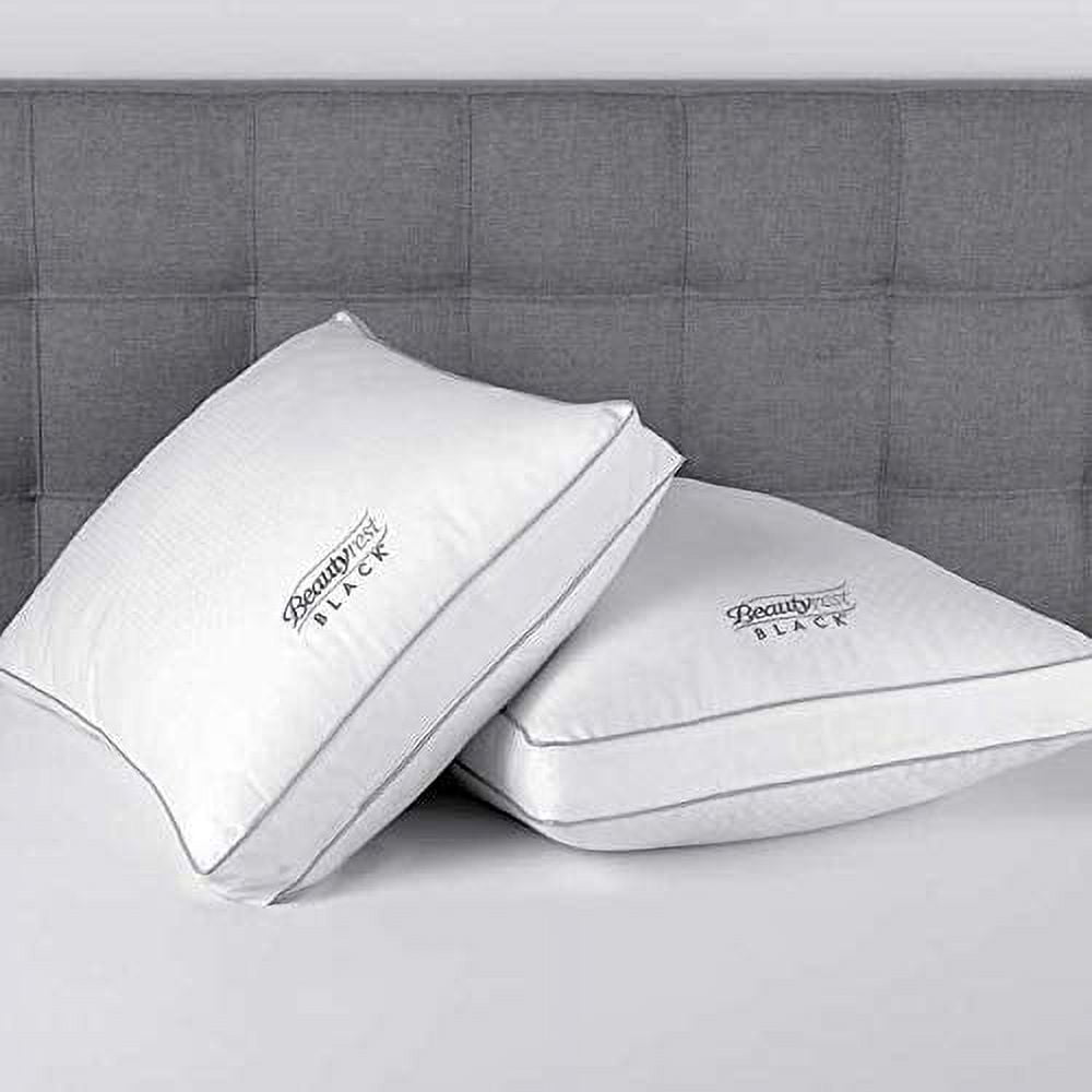 Beautyrest Black Luxurious Down Alternative Pillows (King Size) 2-Pack Dream-Loft Fiber