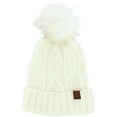 thumbnail image 2 of CTM  Winter Knit Pom Hat Gloves & Infinity Scarf Set by Noillia (Women), 2 of 5