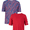 BRILLIANT RED / BRILLIANT RED PRINT, variant on Athletic Works Boy's Performance Tees, 2-Pack, Sizes 4-18