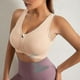 thumbnail image 3 of 3 Pack Women's Sports Bra Zip Front Non Wired Comfy Post Surgery Bra With Removable Pads, Plus Size Bra S-4XL, 3 of 5