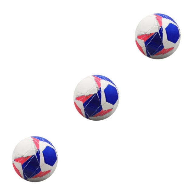 tredstone PVC Portable Soccer Ball For Fun And Competitive Matches Teamwork Durable Football Goal Soccer Balls Ball Soccer blue No.5 3Set