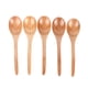 thumbnail image 1 of Cuchara de sopa de madera con mango curvo, cuchara de arroz multiusos para el hogar, cocina, Color madera, 5 uds., 1 of 14