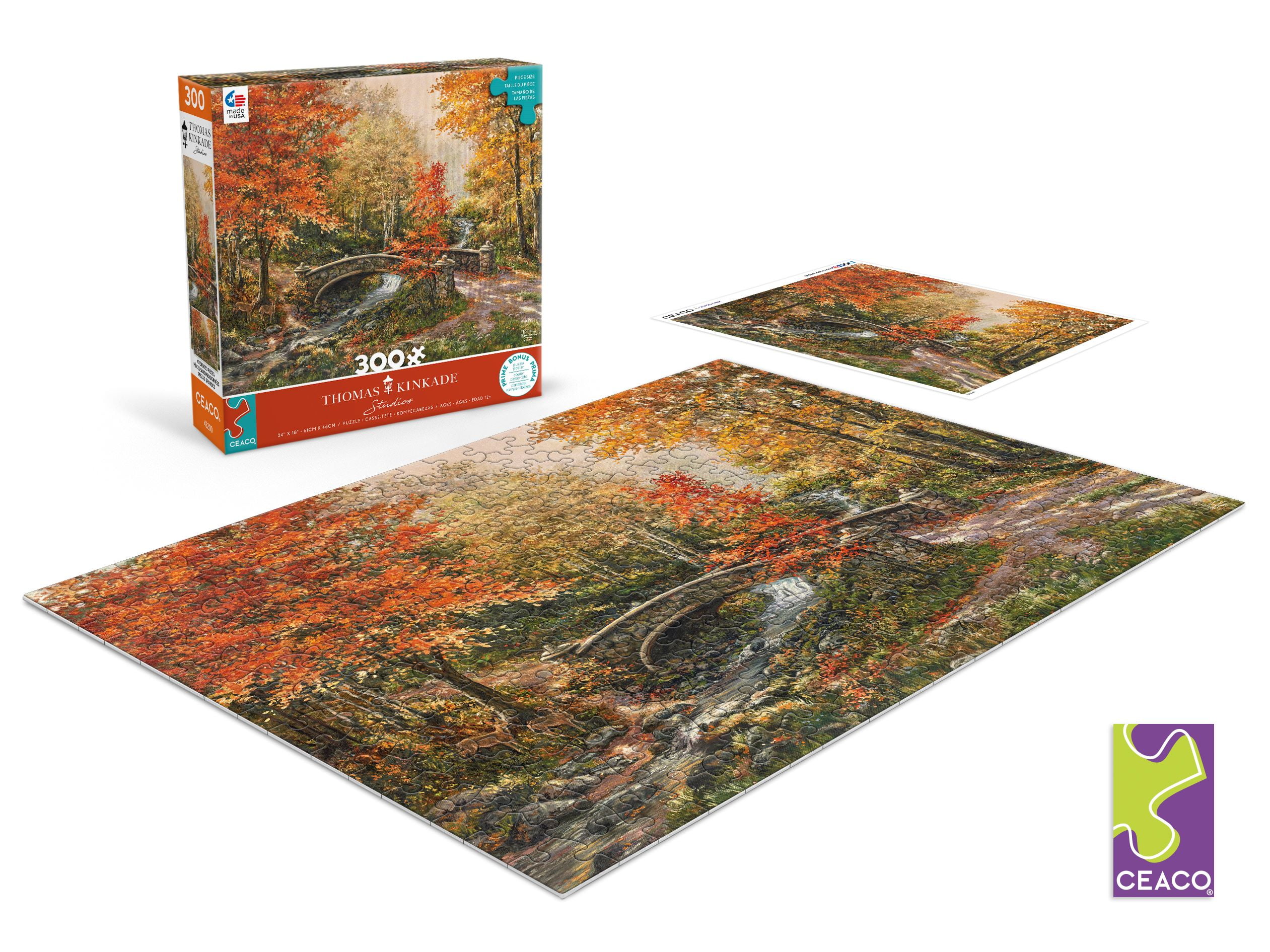 Ceaco Fall at Fox Creek Bridge 300 Piece Interlocking Jigsaw Puzzle