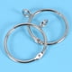 thumbnail image 5 of 60 Anillos de Cortina Plateados Que Se Pueden Abrir Y Cerrar Lazos de Metal Una Prueba de óXido con Ojales(1.5 Pulgadas), 5 of 5