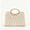 Beige, variant on Women’s Red Pleated Evening Clutch Bag with Rhinestone Handle, Elegant Formal Party Wedding Prom Handbag, Crossbody Shoulder Chain Evening Bag