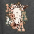 thumbnail image 6 of Wild Bobby Western Ma Steer Pink And Grey Distressed Pop Culture Unisex Hoodie Sweatshirt, Heather Black, Small, 6 of 6