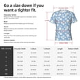 thumbnail image 4 of Bixox Men's Daisies Flowers Printed Short Sleeve Skinny Athletic T-Shirt, 4 of 6
