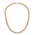 thumbnail image 1 of Fabric Metal Curb Chain Necklace, 1 of 3