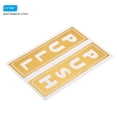 thumbnail image 3 of Unique Bargains 2'x5' PVC Adhesive Vertical Push Pull Door Sign Golden 2 Set, 3 of 7