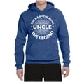 thumbnail image 2 of Wild Bobby, Uncle Man Myth Legend Funny Dad Uncle Papa Granpa Dad Gift, Father's Day, Unisex Graphic Hoodie Sweatshirt, Vintage Heather Blue, X-Large, 2 of 4