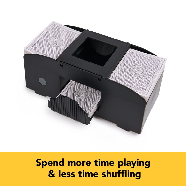 Spin Master Games Automatic Card Shuffler for 1 or 2 Decks Requires 4 AA  Batteries - Walmart.com