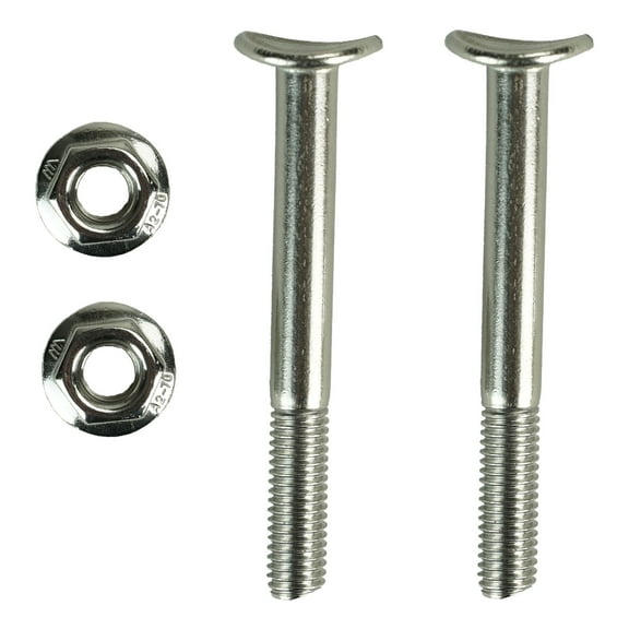 Pool Central Convex Screw and Nut Set for Swimming Pool Handrail Steps 4pc 3"- Silver