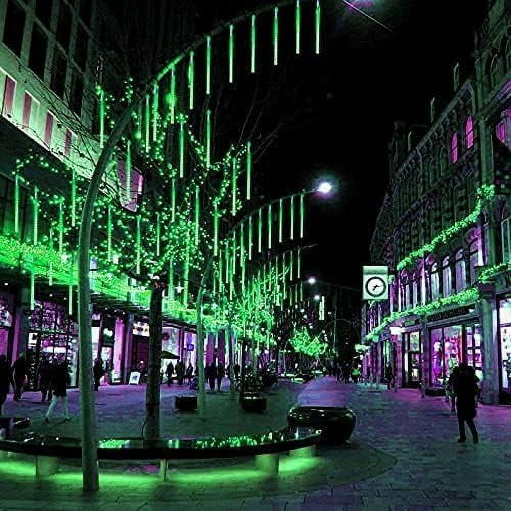 LED Outdoor String Solar, Rain Lights,Meteor Lights,Meteor rain Lights 30cm 10 Tube Solar rain Lights with for Christmas Parties Wedding Christmas Tree