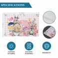 thumbnail image 6 of Bunny Easter Placemats Set of 12, Pink Eggs Plaid Spring Floral Farmhouse Placemats for Dining Table, Place Mats for Kitchen Tabletop, Waterproof Wipeable Dining Table Mats Set, 6 of 9