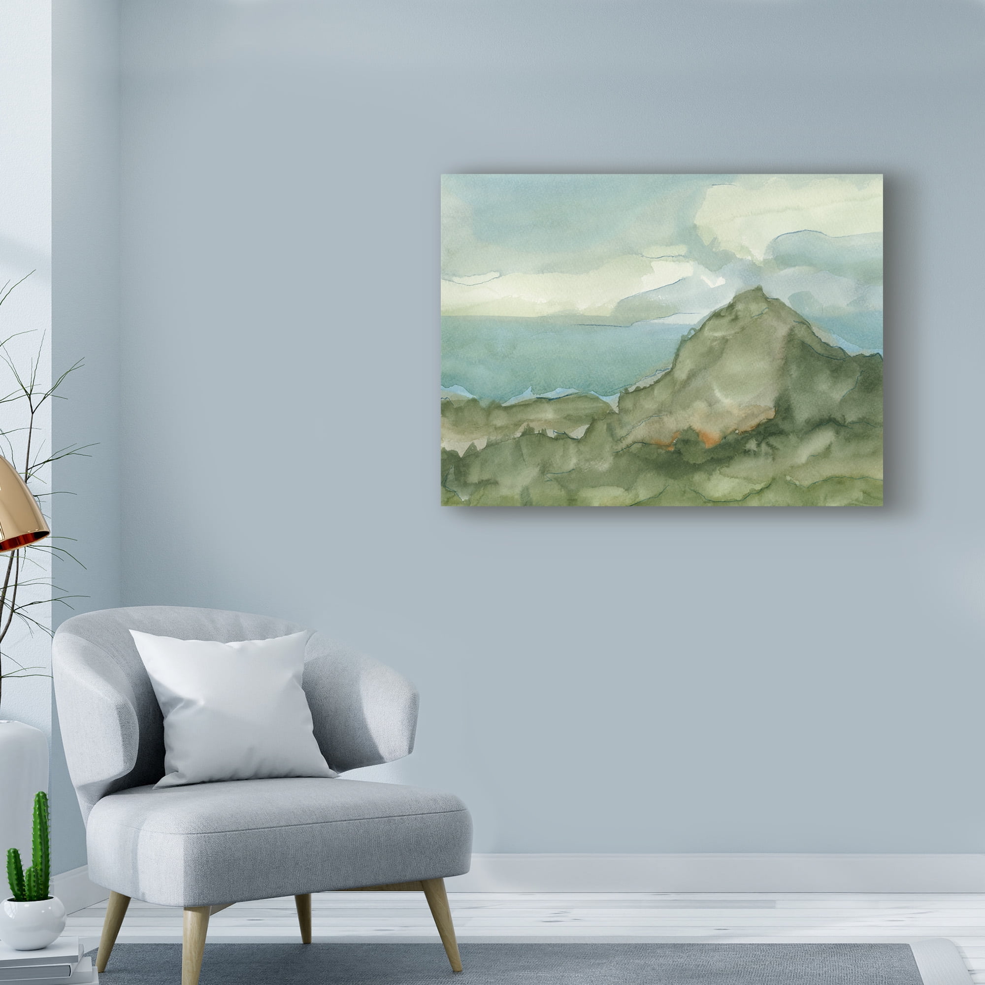 Trademark Fine Art 'Plein Air Mountain View I' Canvas Art by Ethan Harper