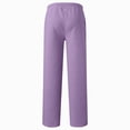thumbnail image 4 of 13-14T Tween Boys Fall Winter Fleece Straight Leg Sweatpants Elastic Drawstring Waist Open Bottom Joggers with Pockets Casual Loose Pants Kids Daily School Outdoor Sports Size 5-16T,Light Purple, 4 of 5