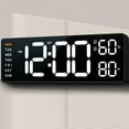 thumbnail image 1 of Reloj Digital de Pared ANSOPER 10" con Doble Alarma y Enchufe Blanco, 1 of 9