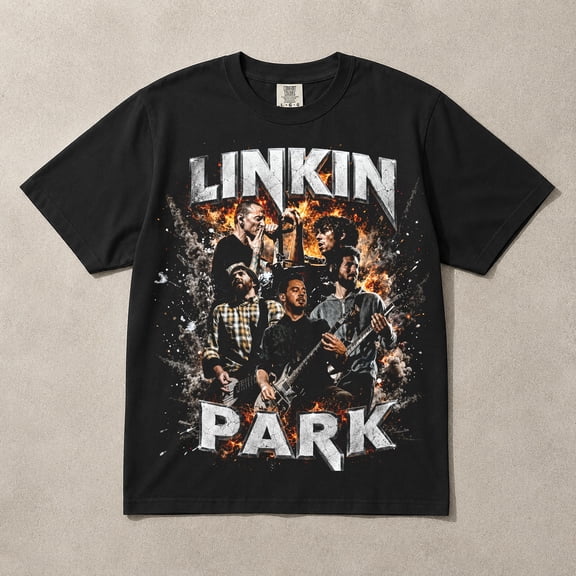 Linkin P@rk Cinematic Live Concert Vintage Graphic T-Shirt, Fan Collectible Tee