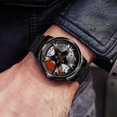 thumbnail image 3 of Reloj automático no mecánico para hombre, reloj de cuarzo con ruedas, reloj de estudiante de moda coreana, 3 of 6