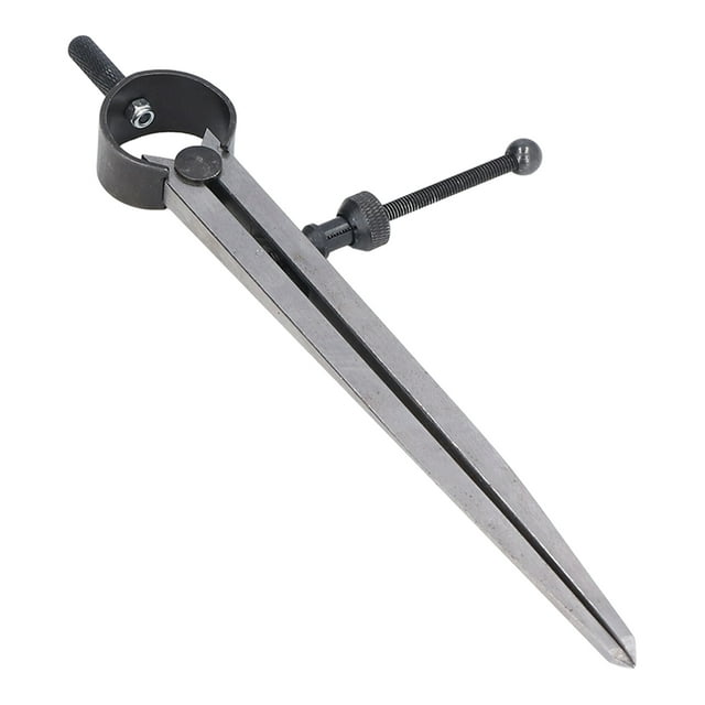 Divider Compass, Scribe Tool Carbon Steel Fine Adjustment Adjusting Screw Flat Leg Spring Marking Gauge For Industry