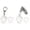 1, variant on 2Pcs Clear Guitar Pick Holder Necklace Keychain Plastic Storage Case Accessory Stylish Clear Guitar Pick Box