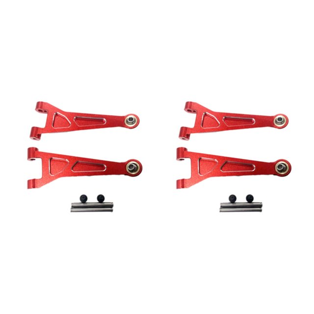 Ounissouiy Brazos superiores delanteros de aleación de aluminio para 1/14 MJX Hyper Go 14209 14210 brazos superiores de Metal mejorados rojos Rojo 2Conjunto