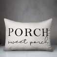 thumbnail image 2 of Creative Products Porch Sweet Porch White and Black 14x20 Indoor / Outdoor Pillow, 2 of 2