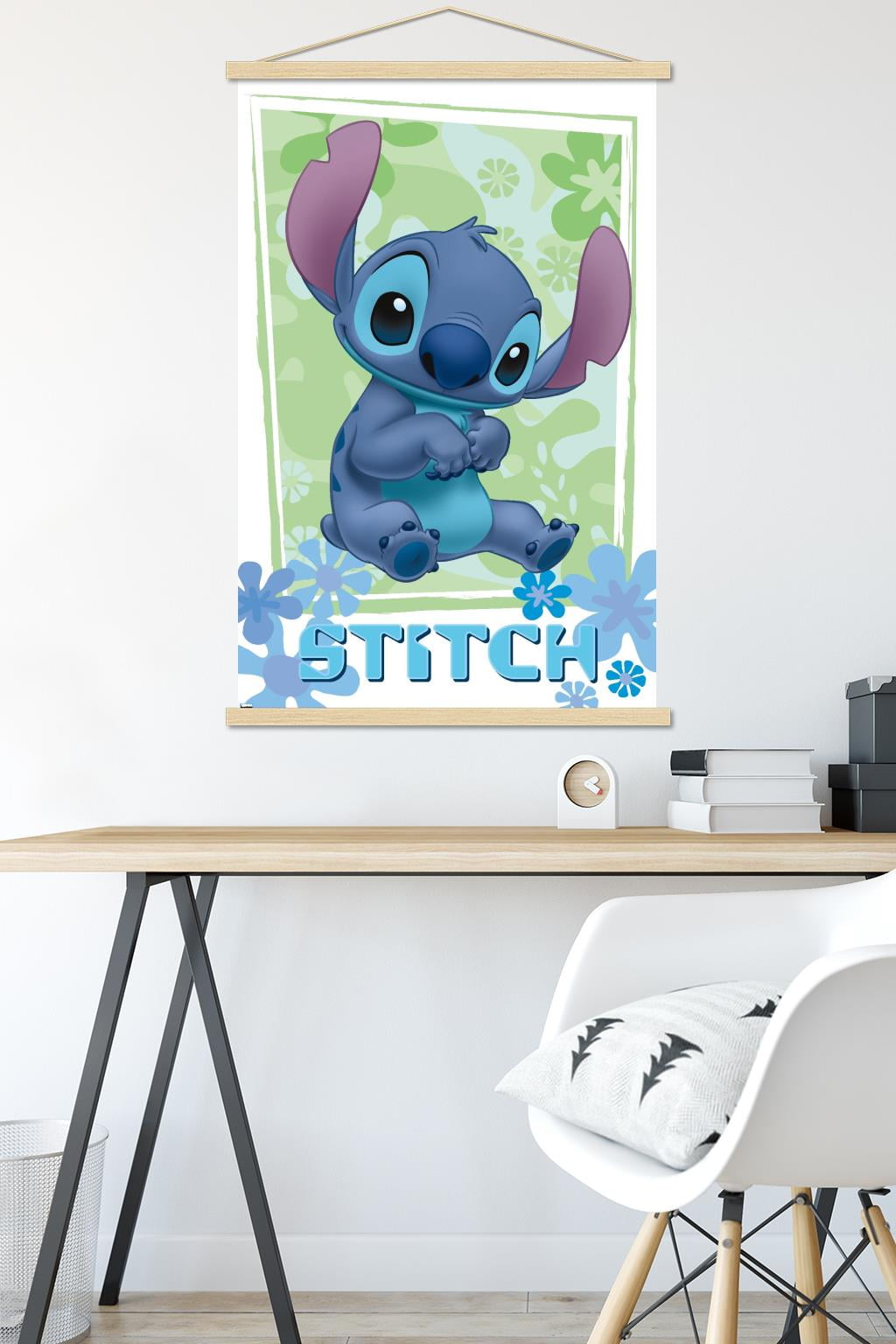 Disney Lilo and Stitch - Sitting Wall Poster with Magnetic Frame, 22.375 x  34 