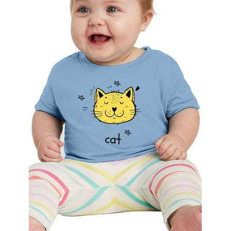 

Cute Cat Face Doodle T-Shirt Infant -Image by Shutterstock 6 Months