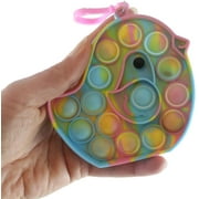 1 Small Bird on Clip Bubble Popper Toy - Easter Basket Fidget - Bubble Pop Fidget Toy - Silicone Push Poke Bubble Wrap - Bubble Popper Sensory Stress Toy OT (RANDOM COLOR)