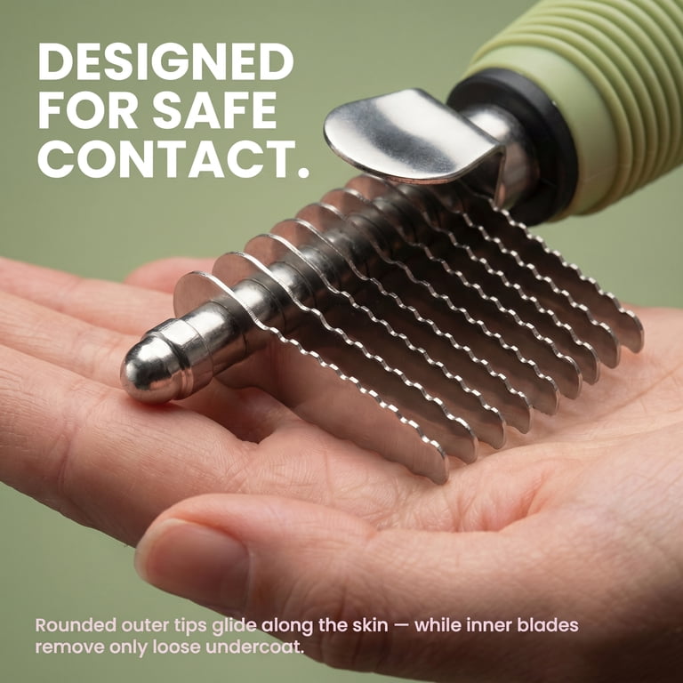 Poodlie Dematting Fur Rake Comb, Long 2.5" Blades photo 8