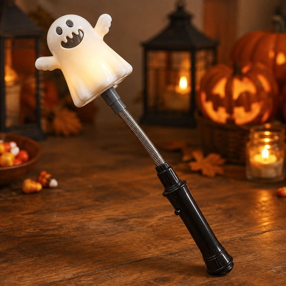 pathside Halloween Glow Sticks, Pumpkin LED Hand Cranked Party Favors, Spooky Bar Supplies Decor, Plastic Kids Toys, White