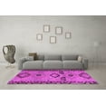 thumbnail image 3 of Ahgly Company Indoor Rectangle Abstract Pink Contemporary Area Rugs, 2' x 3', 3 of 4