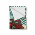 thumbnail image 2 of Auto Mechanic Soft Flannel Fleece Blanket, Retro Design Graphic with Nostalgic Car and Garage Typography Repair Themed, Cozy Plush for Indoor and Outdoor Use, 50" x 70", Multicolor, by Ambesonne, 2 of 6