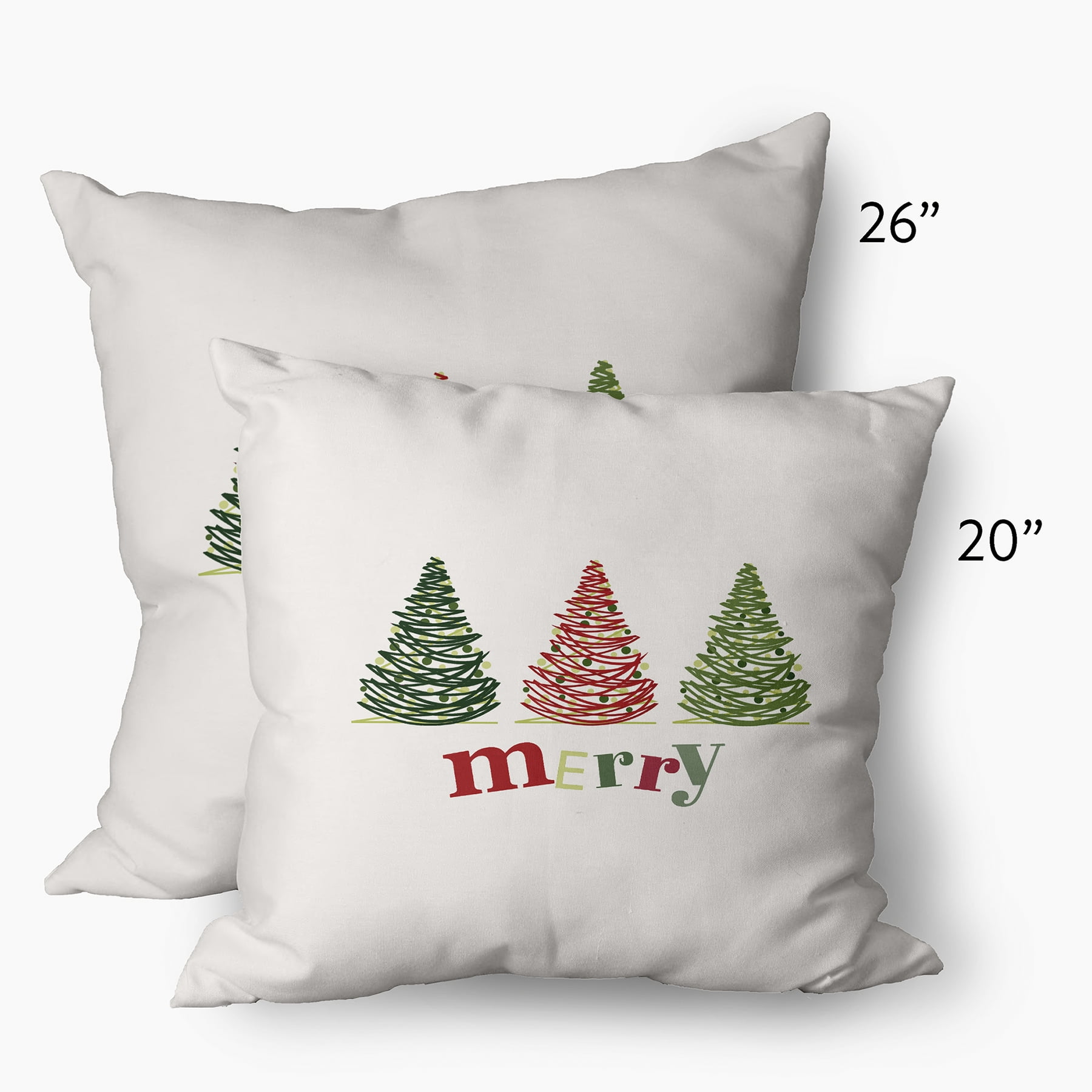 Simply Daisy 14" x 20" Merry Trees Outdoor Throw Pillow