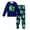 Navy, variant on 67 Six Seven Letter Outfits Set For Kids Outfits Set Casual Girls 67 Doodle Print Long Sleeve Homewear Soft Two Piece Sleepwear Yellow 7-8 Years