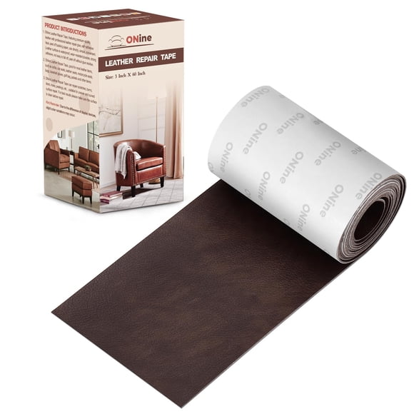 Cinta para reparar cuero ONine 7,5 x 152 cm marrón oscuro