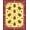 Yellow, Pattern 2, variant on ODIKA 4'x6' Machine Washable Non-Slip Area Rug, Holiday Pine Branch with Holly Berry Accent Design High Traffic Rug, Red, 632405