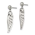 thumbnail image 2 of Primal Steel Stainless Steel Wing Post Dangle Earrings, 2 of 7