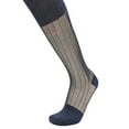 thumbnail image 6 of 3-Pack Mens Sheer Nylon Dress Socks (Navy (Knee High)), 6 of 7