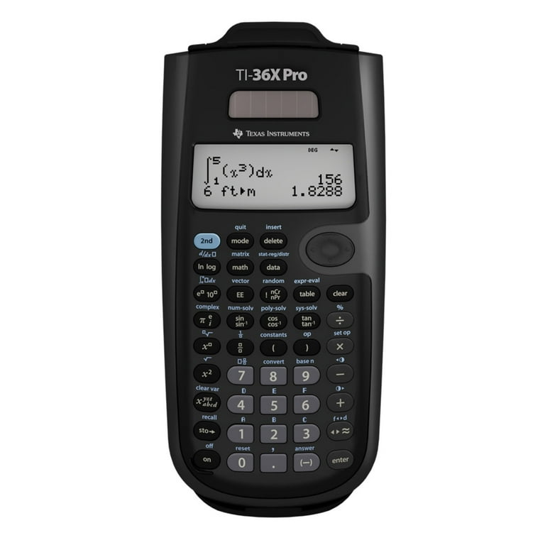 Texas Instruments TI-36X Pro Four-line Scientific Calculator High School Math and Science.