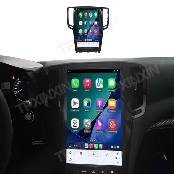 TPXINXIN 13.8 inch Car Radio Android 14.0 CarPlay for Infiniti G25/G35/G37 2003-2015 Multimedia Player GPS Navigation 4G WiFi DSP Stereo Bluetooth