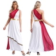 thumbnail image 1 of Aislor Robe de Danse Sans Manches Maxi Robe en Chiffon Superpositions Costume de Prière d'Église Tunique Bourgogne G, 1 of 1